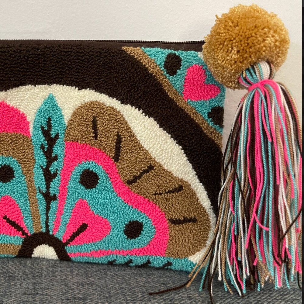 Tufted Adorable Clutch - Mexican Inspired